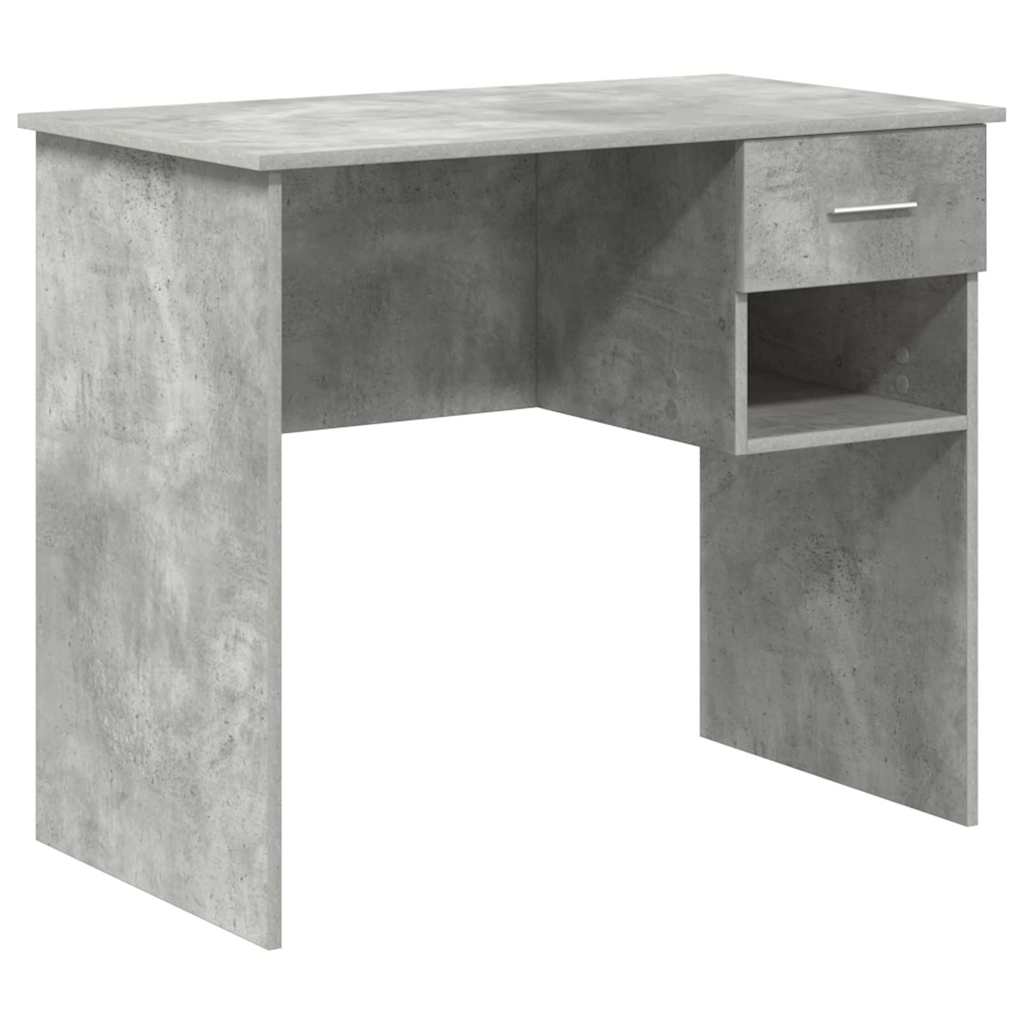 Bord Beton Grå 90 x 49 x 75 cm Konstrueret træ