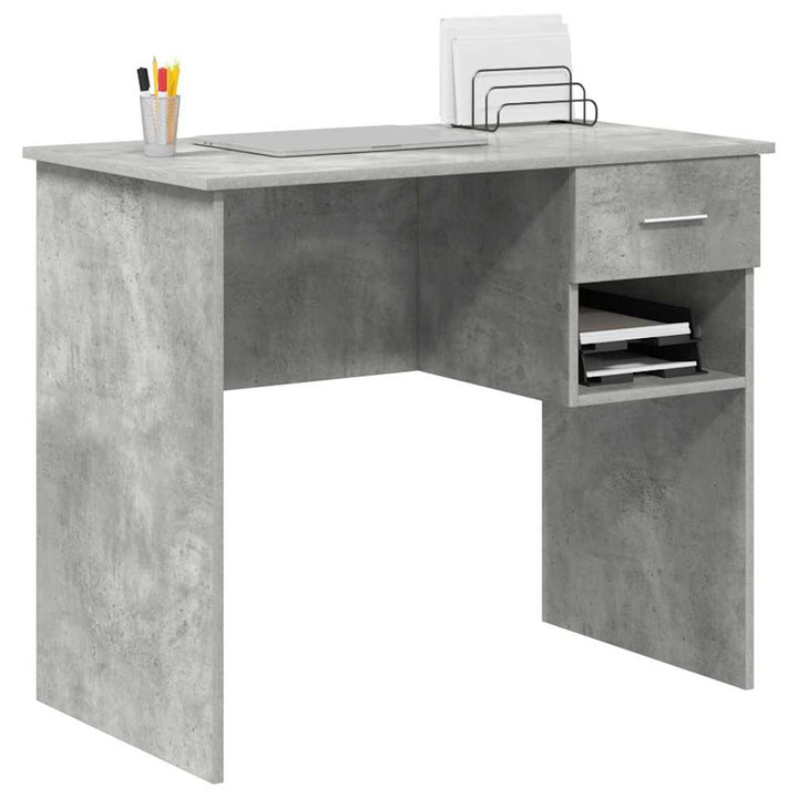 Bord Beton Grå 90 x 49 x 75 cm Konstrueret træ