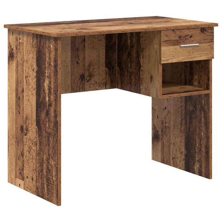 Bord med skuffe Gammelt træ 90 x 49 x 75 cm Konstrueret træ