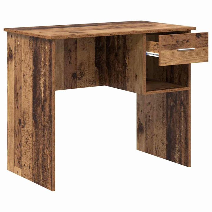 Bord med skuffe Gammelt træ 90 x 49 x 75 cm Konstrueret træ