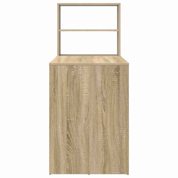 Bord med hylde Sonoma eg 113 x 54 x 120 cm Konstrueret træ