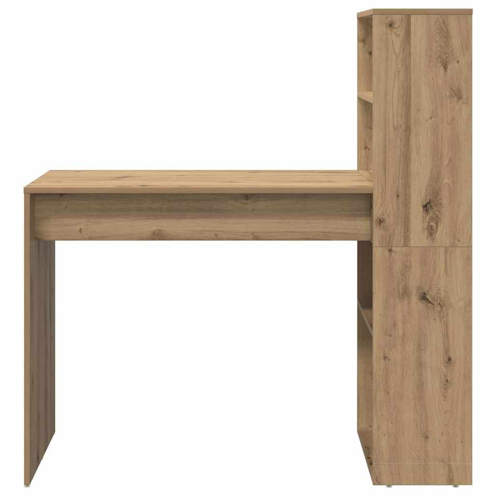 Bord med hylde Artisan Egetræ 113 x 54 x 120 cm Konstrueret træ