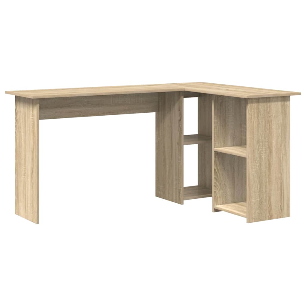 Bord med hylde Sonoma eg 142 x 102 x 73 cm Konstrueret træ