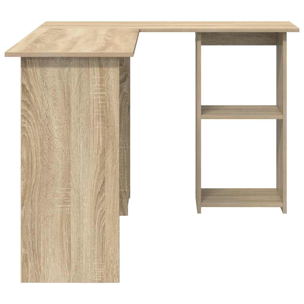 Bord med hylde Sonoma eg 142 x 102 x 73 cm Konstrueret træ
