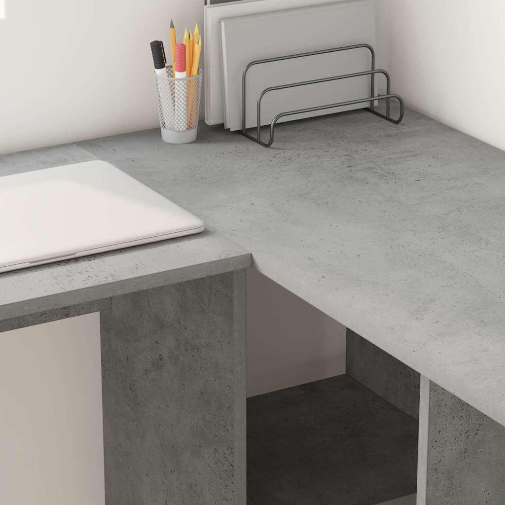 Bord Beton Grå 142 x 102 x 73 cm Konstrueret træ