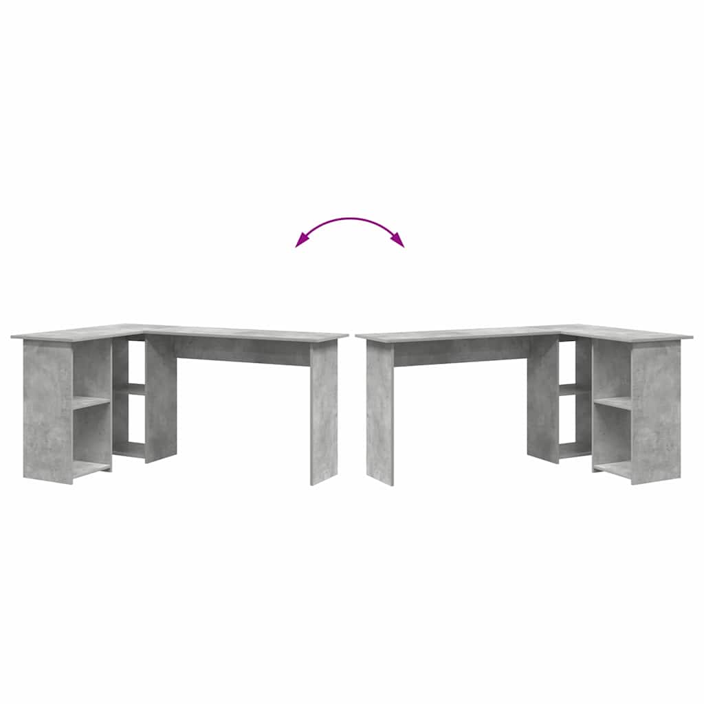 Bord Beton Grå 142 x 102 x 73 cm Konstrueret træ
