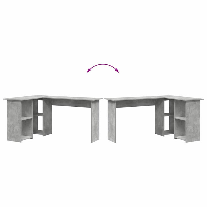 Bord Beton Grå 142 x 102 x 73 cm Konstrueret træ