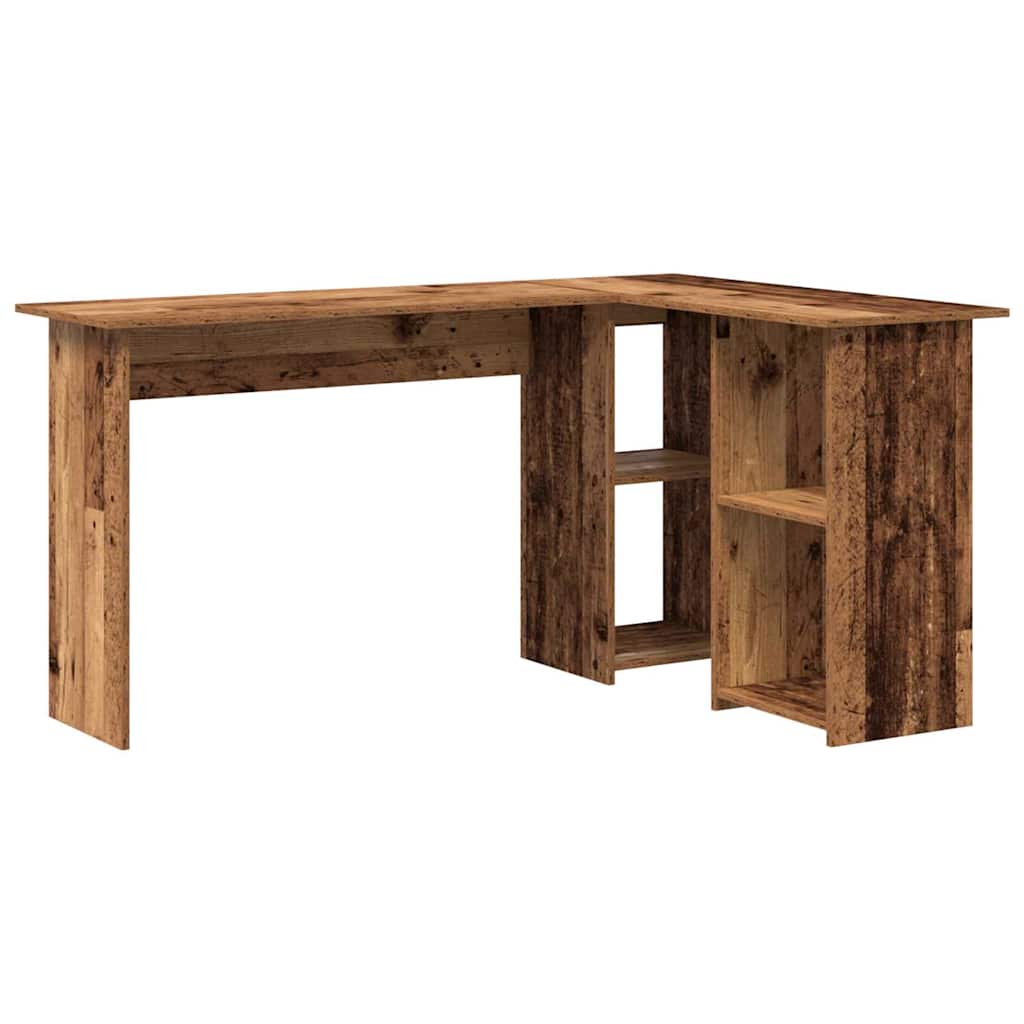 Bord med hylde Gammelt træ 142 x 102 x 73 cm Konstrueret træ