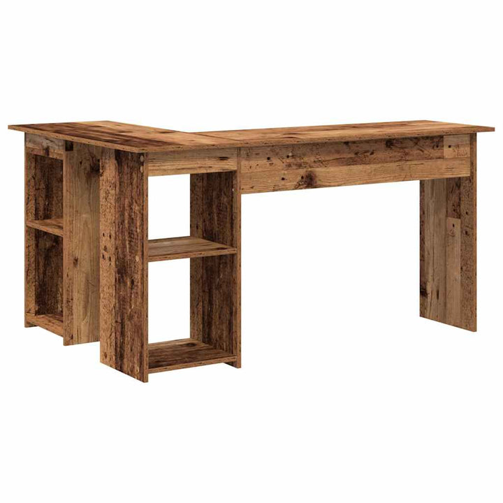 Bord med hylde Gammelt træ 142 x 102 x 73 cm Konstrueret træ