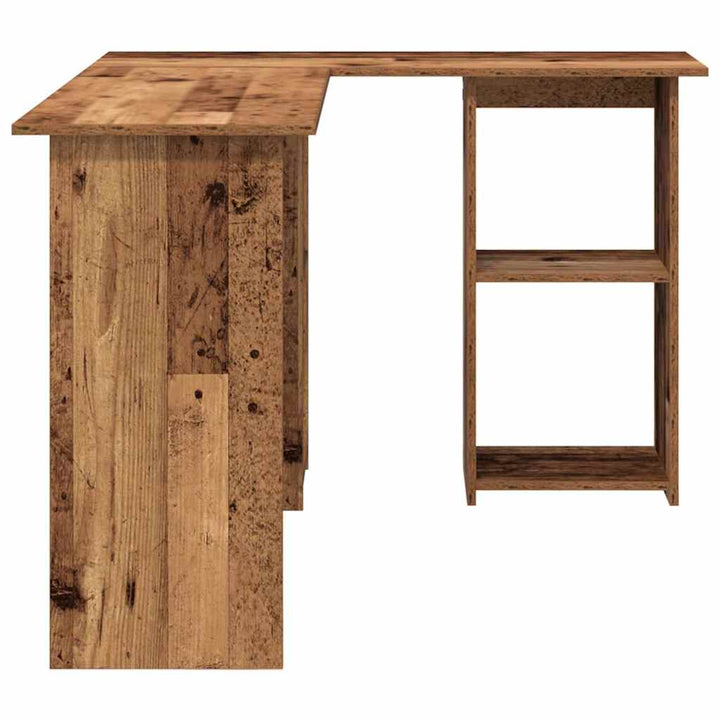 Bord med hylde Gammelt træ 142 x 102 x 73 cm Konstrueret træ