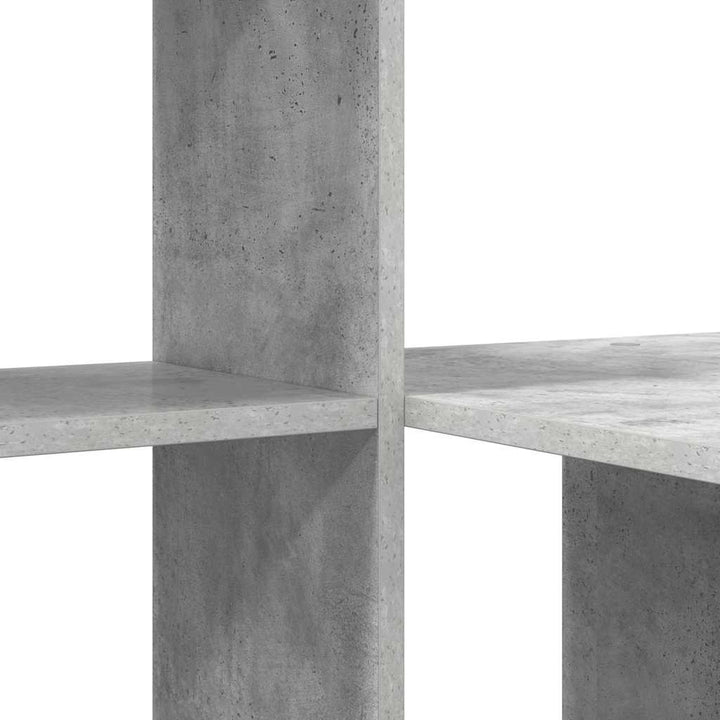 Bord med hylde Beton Grå 131,5 x 50 x 106,5 cm Konstrueret træ