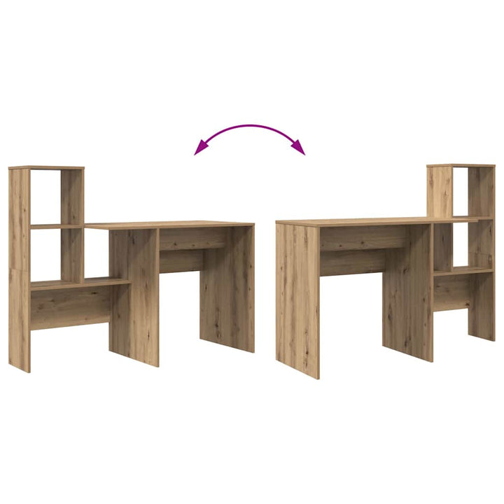 Bord Artisan Egetræ Konstrueret træ 131,5 x 50 x 106,5 cm