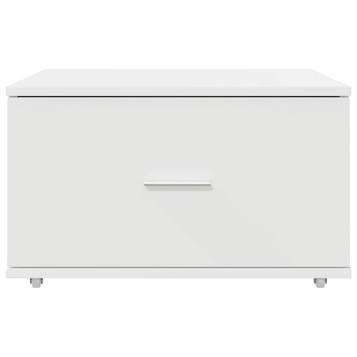 Skuffeskab med hjul Hvid 55 x 45 x 31 cm