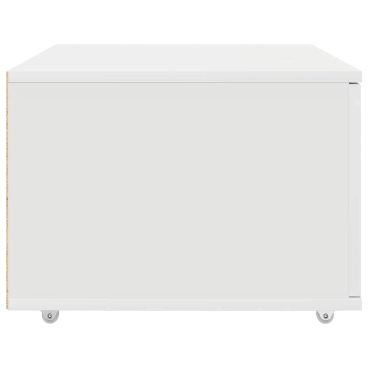 Skuffeskab med hjul Hvid 55 x 45 x 31 cm