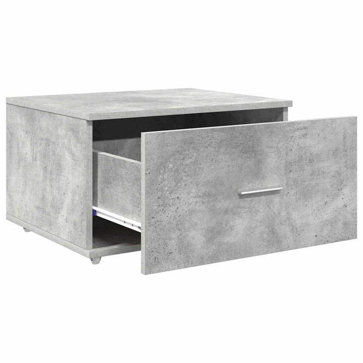 Skuffeskab med hjul Beton Grå 55 x 45 x 31 cm