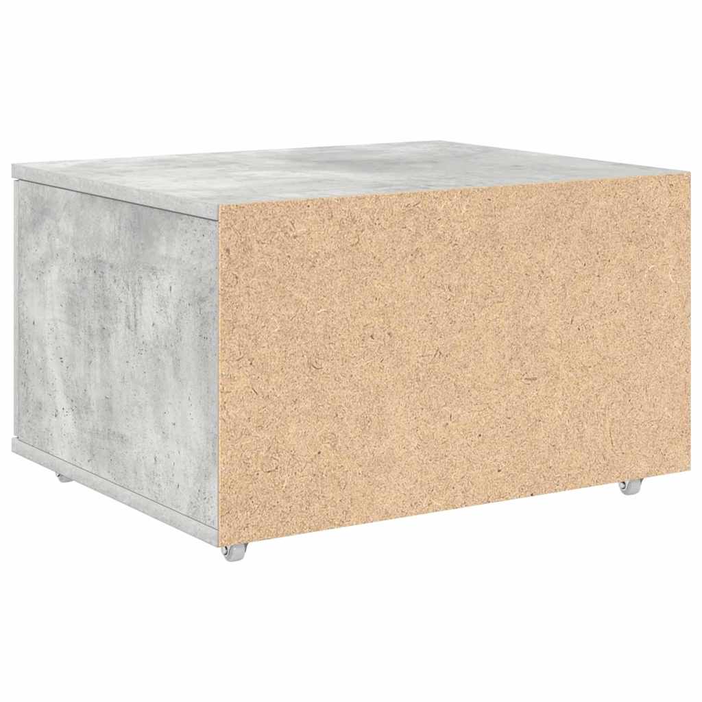 Skuffeskab med hjul Beton Grå 55 x 45 x 31 cm