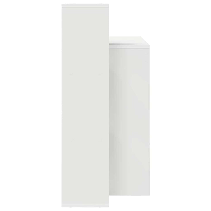 Bord med hylde Hvid 100 x 40 x 90 cm Konstrueret træ