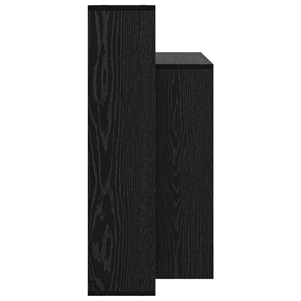 Bord med hylde Sort eg 100 x 40 x 90 cm Konstrueret træ