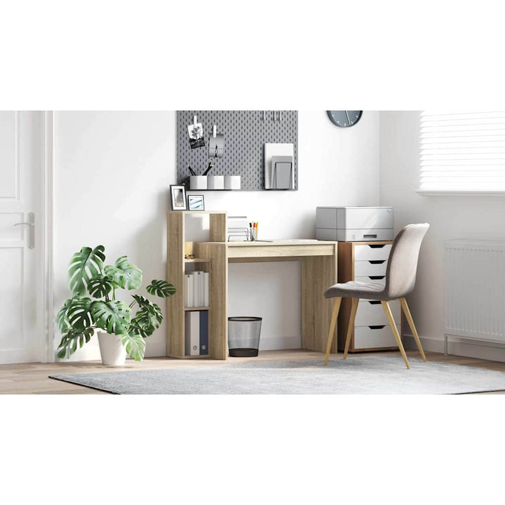 Bord med hylde Sonoma eg 100 x 40 x 90 cm Konstrueret træ