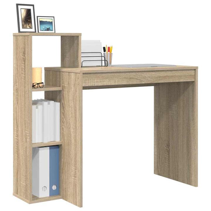 Bord med hylde Sonoma eg 100 x 40 x 90 cm Konstrueret træ