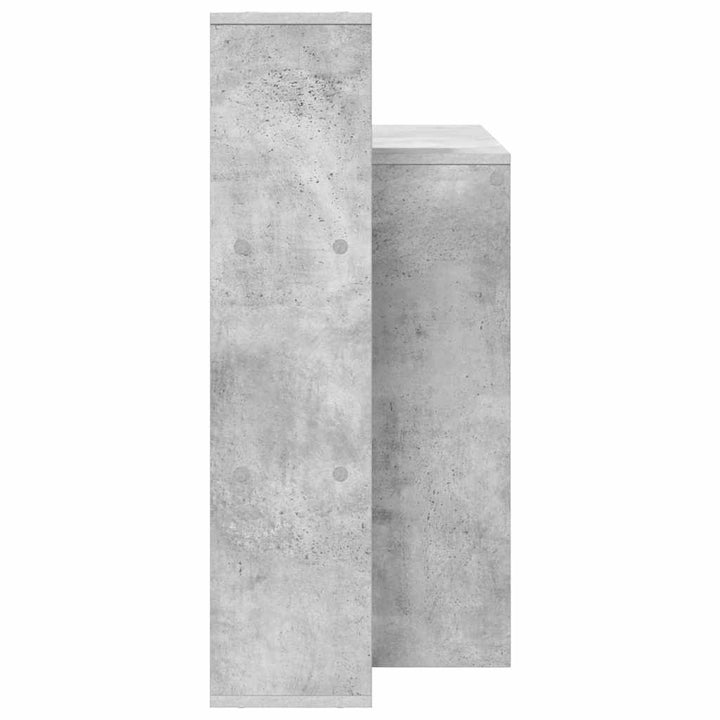 Bord med hylde Beton Grå 100 x 40 x 90 cm Konstrueret træ