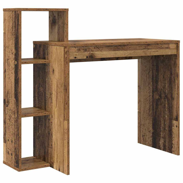 Bord med hylde Gammelt træ 100 x 40 x 90 cm Konstrueret træ