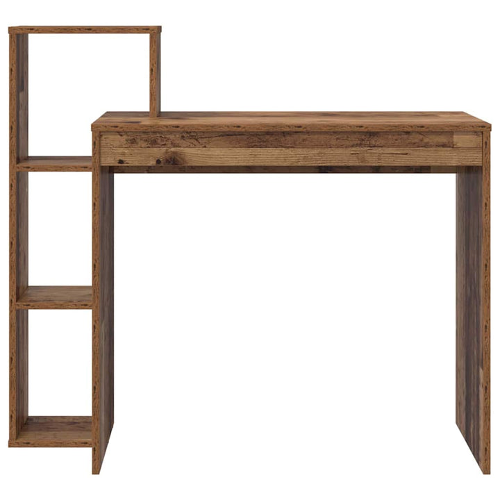 Bord med hylde Gammelt træ 100 x 40 x 90 cm Konstrueret træ