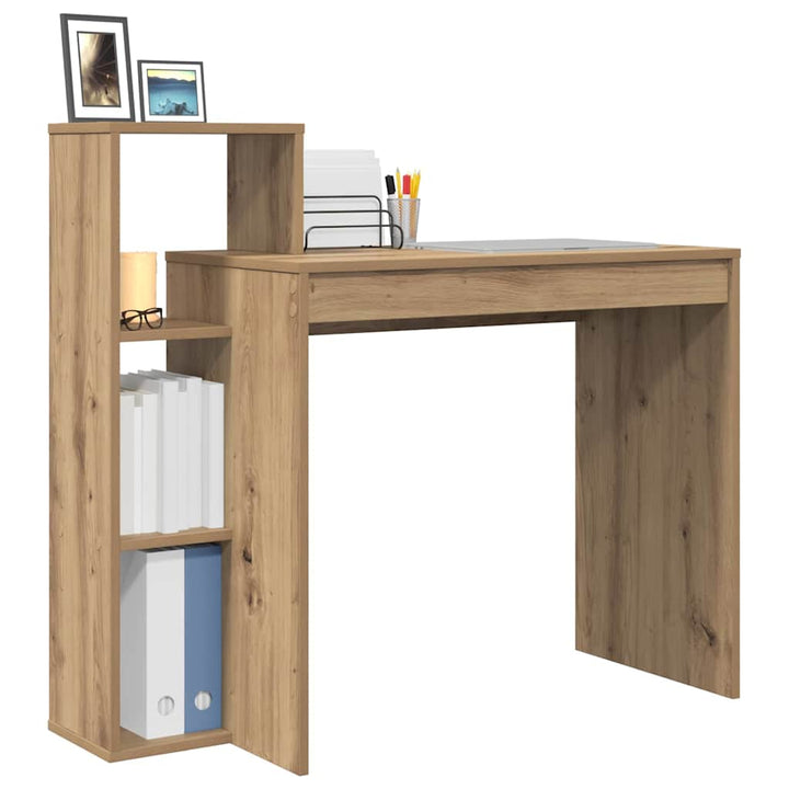 Bord med hylde Artisan Egetræ 100 x 40 x 90 cm Konstrueret træ