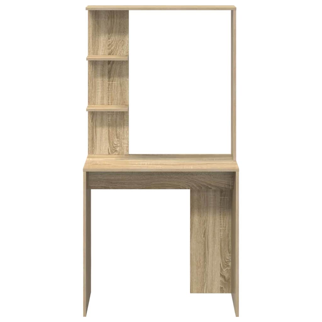Bord med hylde Sonoma eg 78,5 x 37 x 154,5 cm Konstrueret træ