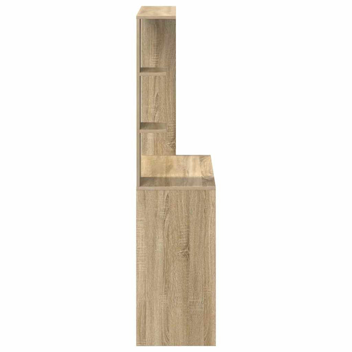 Bord med hylde Sonoma eg 78,5 x 37 x 154,5 cm Konstrueret træ