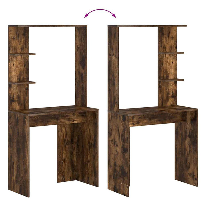 Bord Røget eg Konstrueret træ 78,5 x 37 x 154,5 cm
