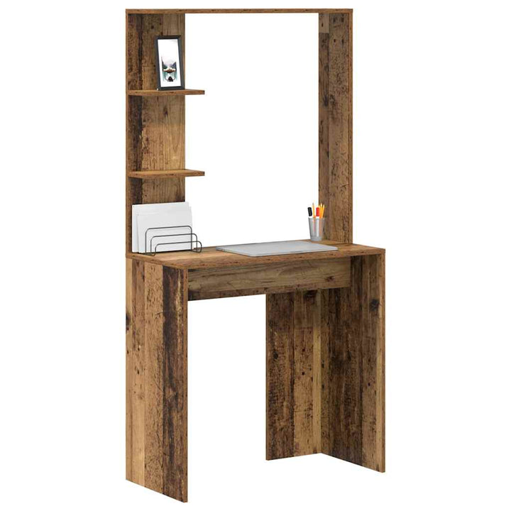 Bord med hylde Gammelt træ 78,5 x 37 x 154,5 cm Konstrueret træ