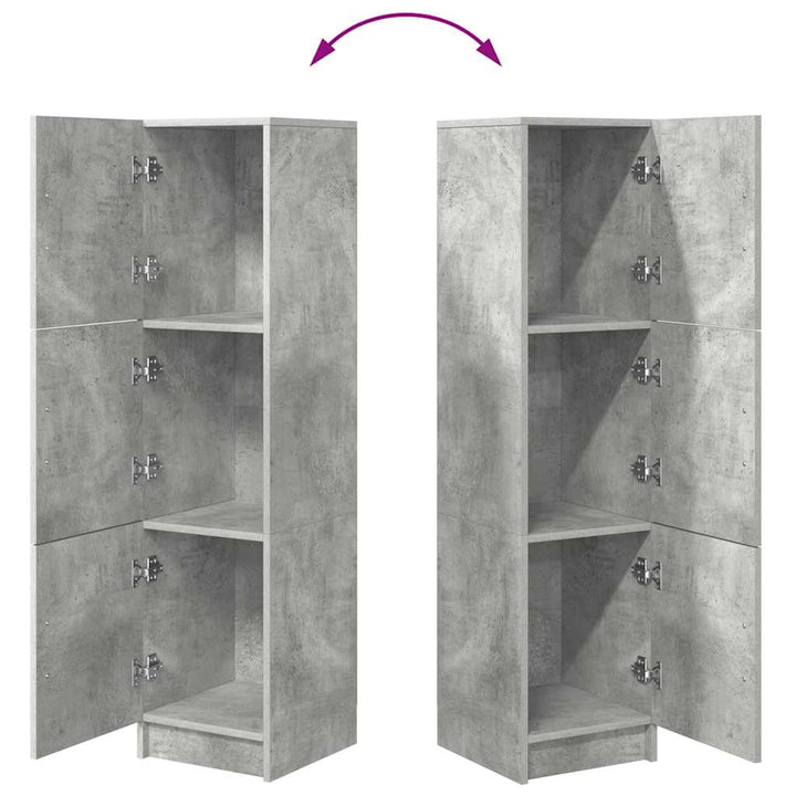 Highboard Beton Grå 31,5 x 32 x 122,5 cm