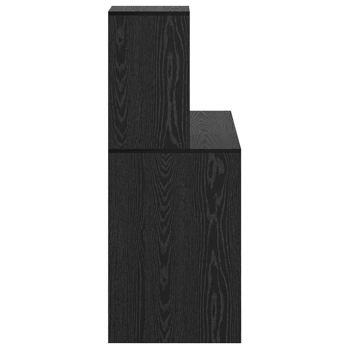 Bord med hylde Sort eg 102 x 50 x 124 cm Konstrueret træ