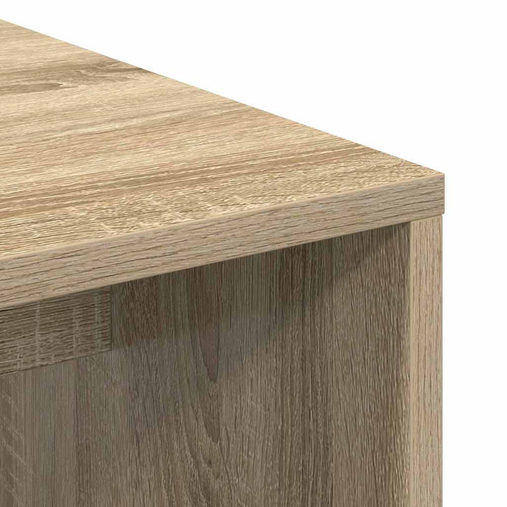 Bord med hylde Sonoma-eg 102 x 50 x 124 cm Konstrueret træ