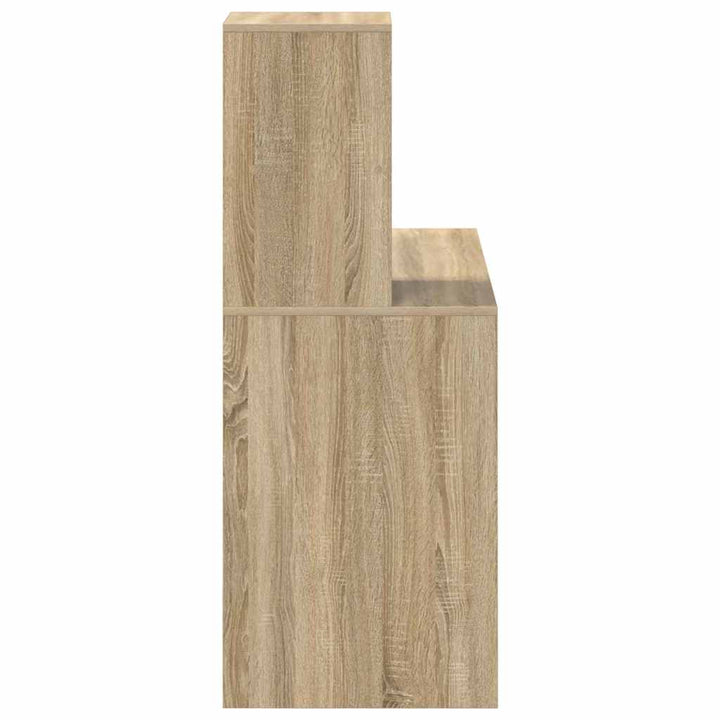 Bord med hylde Sonoma-eg 102 x 50 x 124 cm Konstrueret træ