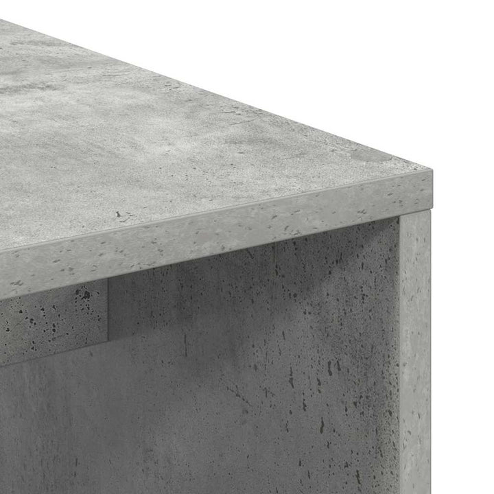 Bord med hylde Beton Grå 102 x 50 x 124 cm Konstrueret træ