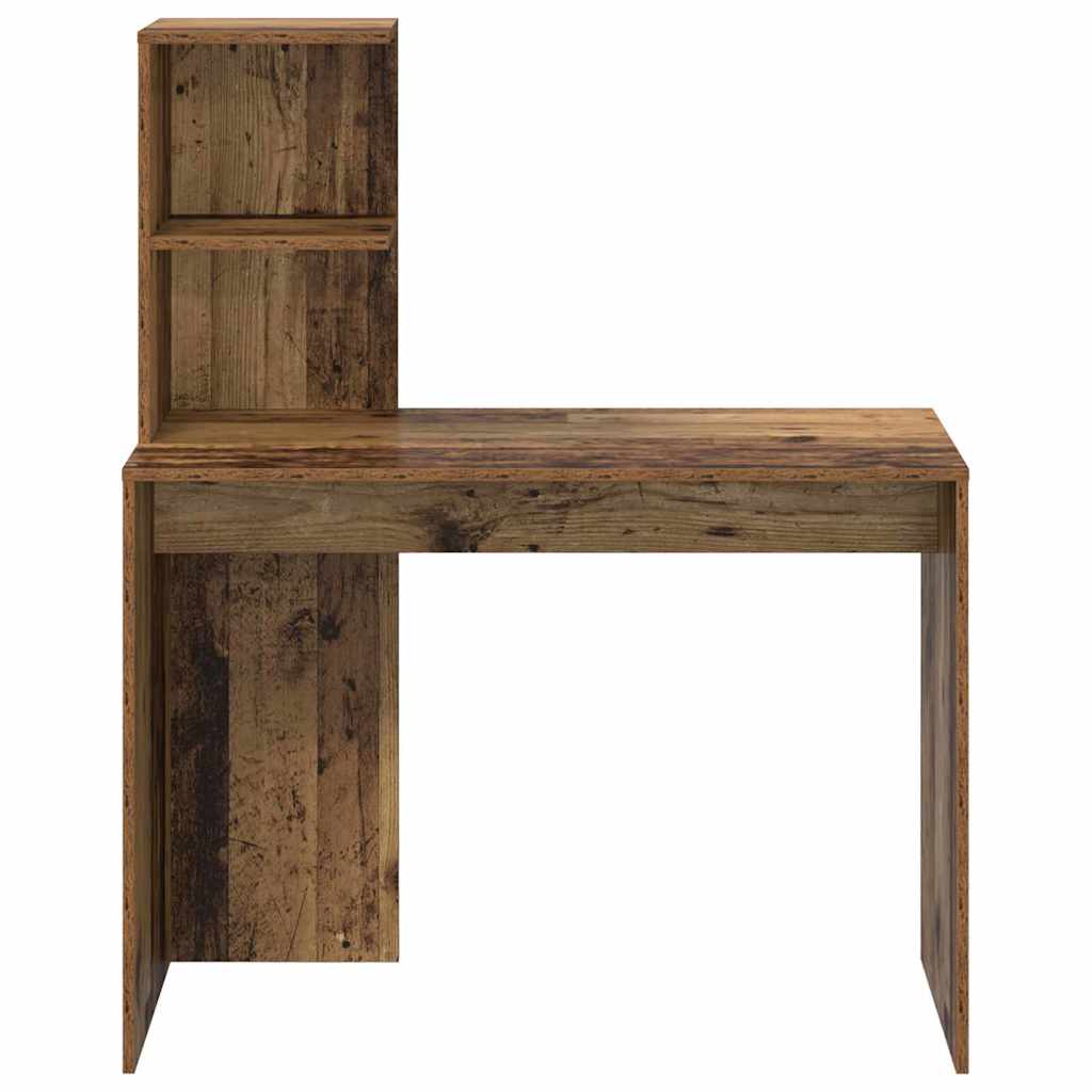 Bord med hylde Gammelt træ 102 x 50 x 124 cm Konstrueret træ