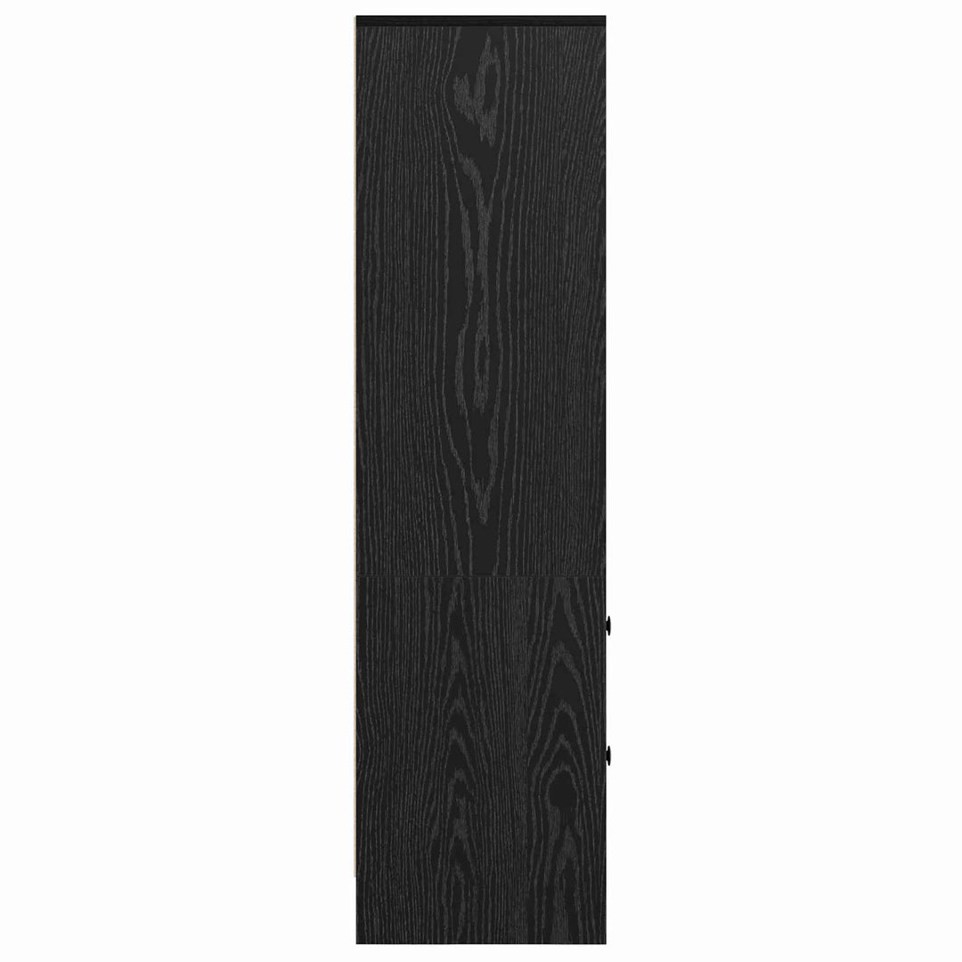 Highboard med skuffe Sort eg 45,5 x 34 x 127 cm