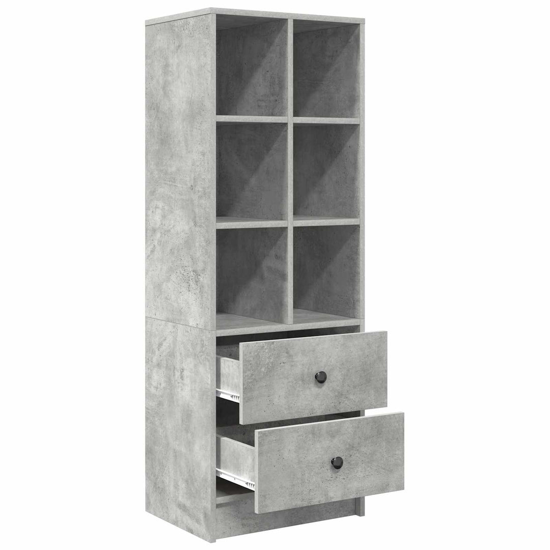 Highboard med skuffe Beton Grå 45,5 x 34 x 127 cm