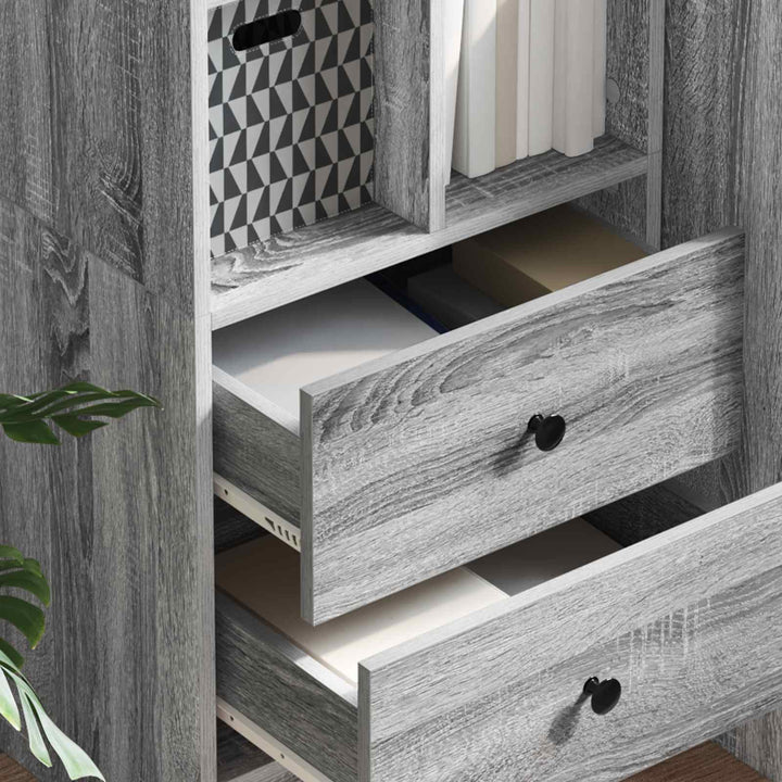Highboard med skuffe Grå Sonoma 45,5 x 34 x 127 cm