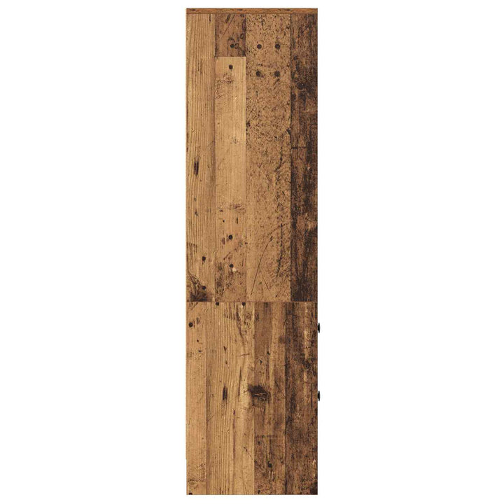 Highboard med skuffe Gammelt træ 45,5 x 34 x 127 cm