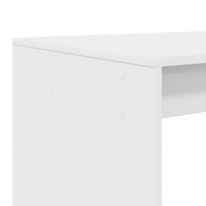 Bord med hylde Hvid 108 x 55 x 103.5 cm Konstrueret træ