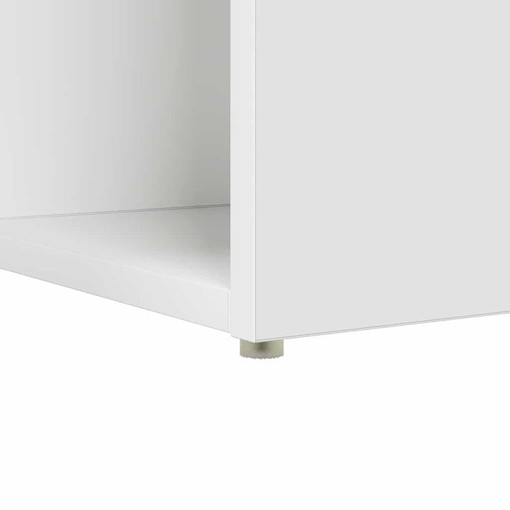 Bord med hylde Hvid 108 x 55 x 103.5 cm Konstrueret træ