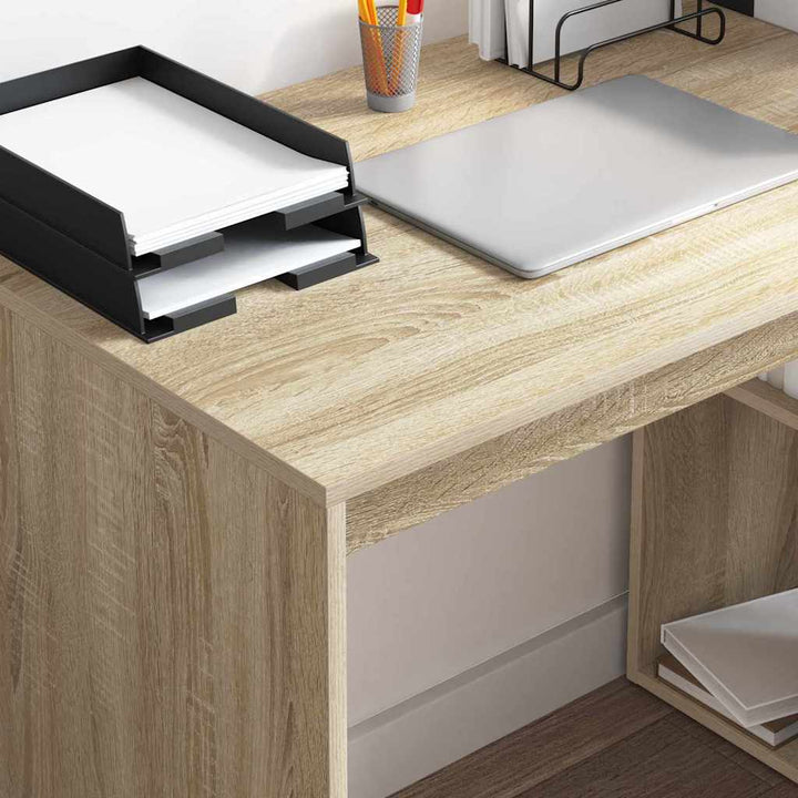 Bord med hylde Sonoma eg 108 x 55 x 103.5 cm Konstrueret træ