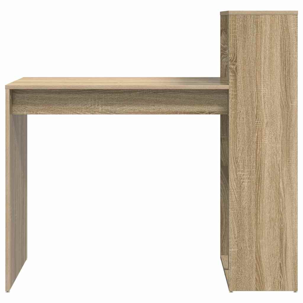 Bord med hylde Sonoma eg 108 x 55 x 103.5 cm Konstrueret træ