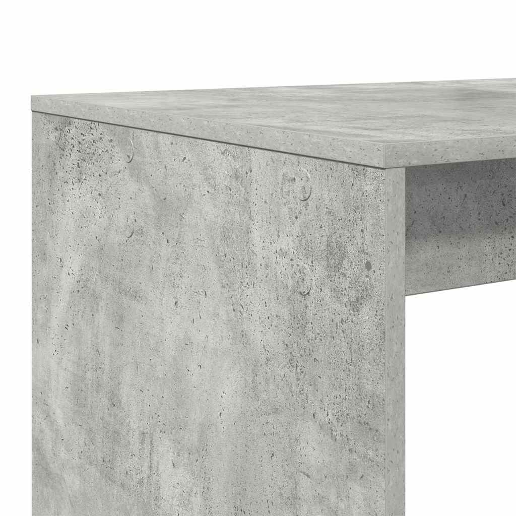 Bord med hylde Beton Grå 108 x 55 x 103.5 cm Konstrueret træ