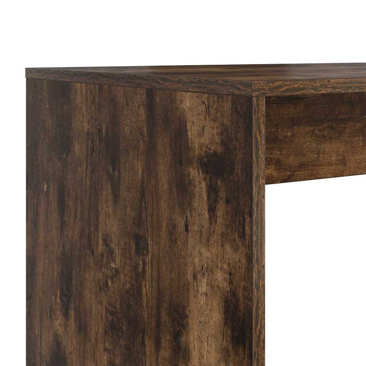 Bord med hylde Røget eg 108 x 55 x 103.5 cm Konstrueret træ