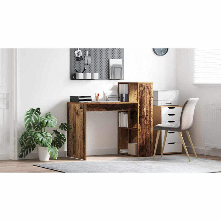 Bord med hylde Gammelt træ 108 x 55 x 103.5 cm Konstrueret træ