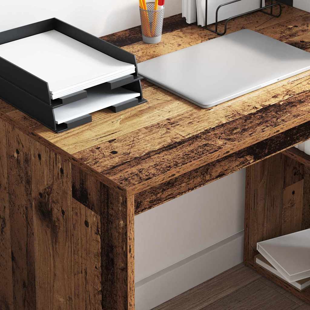 Bord med hylde Gammelt træ 108 x 55 x 103.5 cm Konstrueret træ